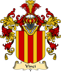 Italian Family Coat of Arms (v.25a) Vinci