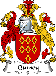 English Coat of Arms for the family Quincy