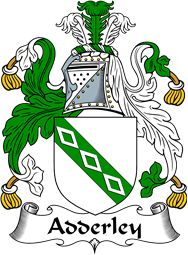 English Coat of Arms for the family Adderley