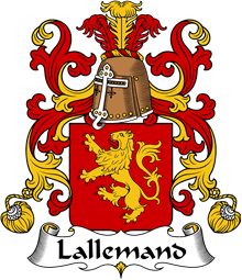 Coat of Arms from France for Lallemand or Lallemant