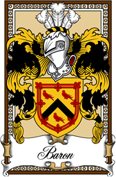 Scottish Coat of Arms Bookplate for Baron