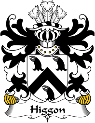 Welsh Coat of Arms for Higgon (John Hygon of Carmarthenshire)