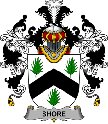 Irish Family Coat of Arms (v.25b) Shore
