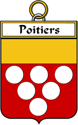 French Coat of Arms Badge for Poitiers