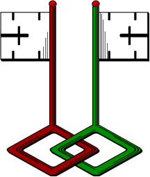 Keys (2) Bows Interlaced