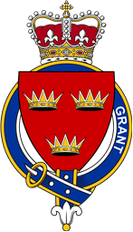 British Garter Coat of Arms for Grant (Scotland)