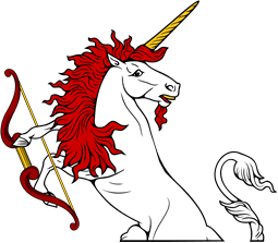 Demi Unicorn Regardant Holding Bow