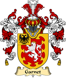 English Family Coat of Arms (v.25) Garnet