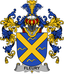 Irish Family Coat of Arms (v.25b) Fleury