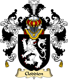 Welsh Family Coat of Arms (v.25) Cloddien (AP GWYBEDYDD)
