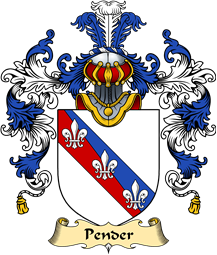 English Family Coat of Arms (v.25) Pender