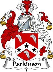 English Coat of Arms for the family Parkinson