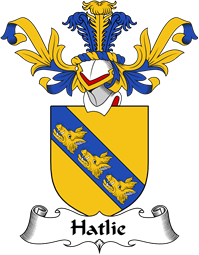 Coat of Arms from Scotland for Hatlie or Hateley