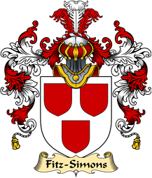 Irish Family Coat of Arms (v.25a) Fitz-Simons