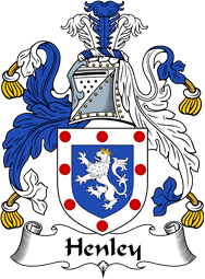 English Coat of Arms for the family Henley