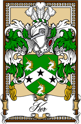 Scottish Coat of Arms Bookplate for Ker