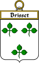 French Coat of Arms Badge for Brisset