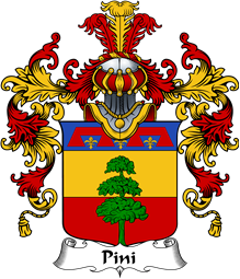 Italian Family Coat of Arms (v.25b) Pini
