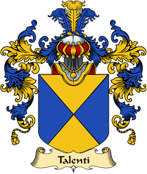 Italian Family Coat of Arms (v.25a) Talenti
