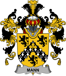 Irish Family Coat of Arms (v.25b) Mann