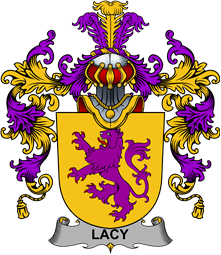 Irish Family Coat of Arms (v.25b) Lacy or De Lacy