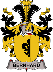 Coat of arms used by the Danish family Bernhard