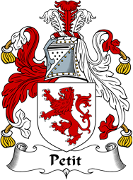 English Coat of Arms for the family Petit