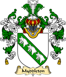 Welsh Family Coat of Arms (v.25) Myddleton (of Gwenynog, Denbighshire)