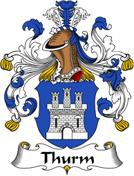 German Wappen Coat of Arms for Thurm