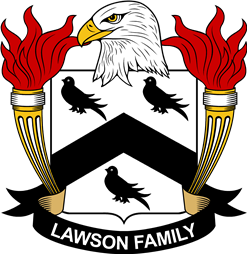 Coat of arms used by the Lawson family in the United States of America
