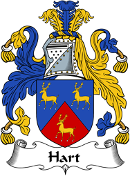 English Coat of Arms for the family Hart II
