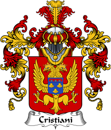 Italian Family Coat of Arms (v.25b) Cristiani