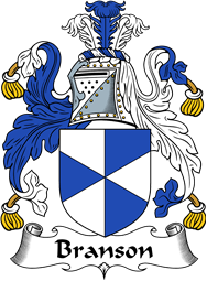 English Coat of Arms for the family Branson