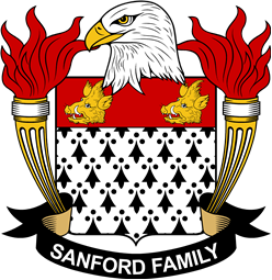 Coat of arms used by the Sanford family in the United States of America