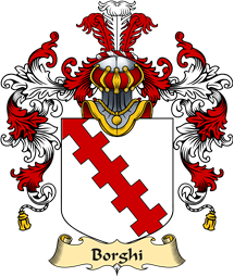 Italian Family Coat of Arms (v.25a) Borghi