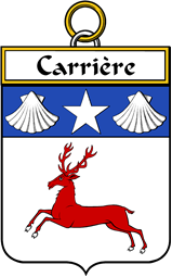 French Coat of Arms Badge for Carrière