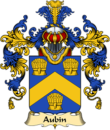 French Family Coat of Arms (v.25) Aubin