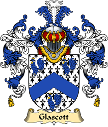 English Family Coat of Arms (v.25) Glascock or Glascott