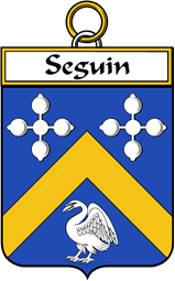 French Coat of Arms Badge for Seguin