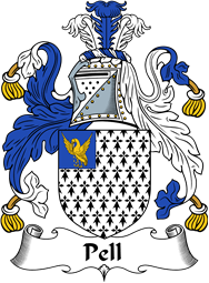 English Coat of Arms for the family Pell