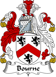 English Coat of Arms for the family Bourne