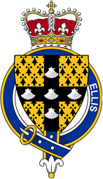 British Garter Coat of Arms for Ellis (England)