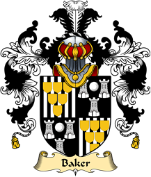 Welsh Family Coat of Arms (v.25) Baker (of Abergavenny)