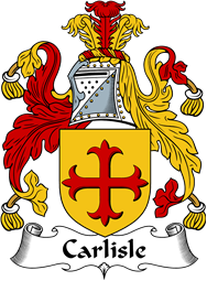 English Coat of Arms for the family Carlill or Carlisle