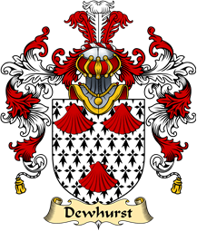 English Family Coat of Arms (v.25) Dewhurst