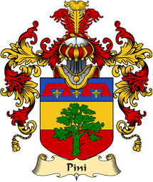 Italian Family Coat of Arms (v.25a) Pini