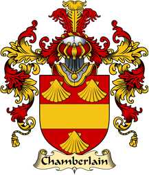 English Family Coat of Arms (v.25) Chamberlayn or Chamberlain