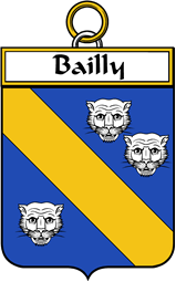 French Coat of Arms Badge for Bailly