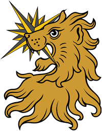Lion Hd Erased Holding a Compass Star