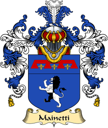 Italian Family Coat of Arms (v.25a) Mainetti